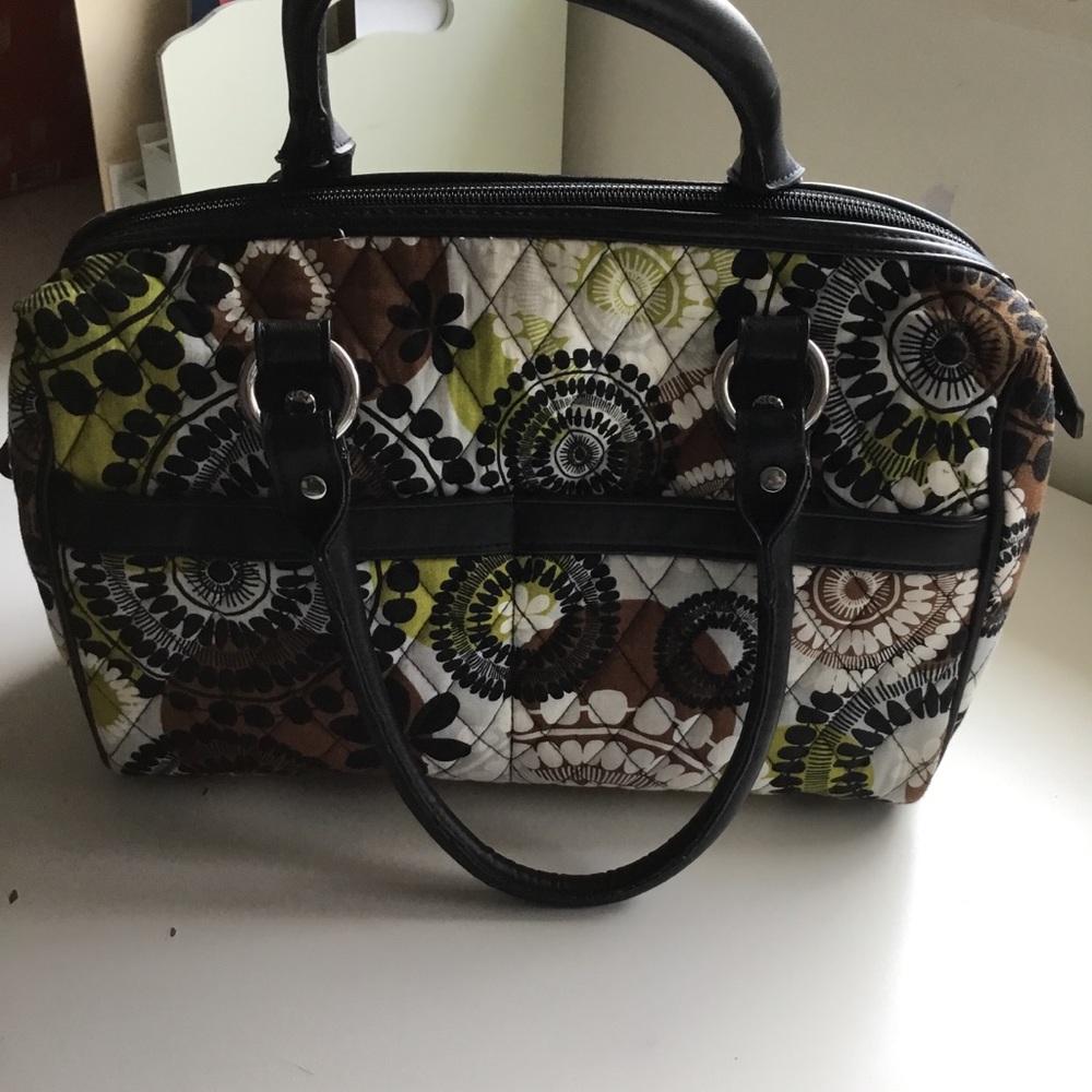 Vera Bradley satchel bag in Cocoa Moss print